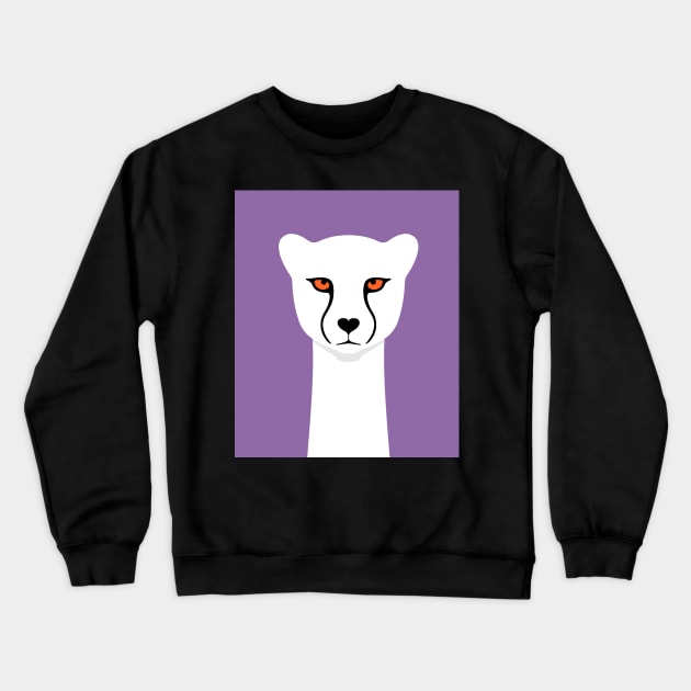 THE FASTEST CAT PURPLE Crewneck Sweatshirt by JeanGregoryEvans1